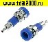 Разъём Z010 4mm panel jack BLUE