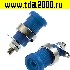 Разъём Z012 4mm panel jack BLUE