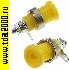 Разъём Z012 4mm panel jack YELLOW