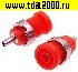 Разъём Z014 4mm panel jack RED