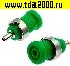Разъём Z014 4mm panel jack GREEN