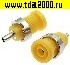 Разъём Z014 4mm panel jack YELLOW