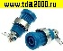 Разъём Z016 4mm panel jack BLUE