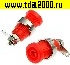 Разъём Z016 4mm panel jack RED