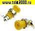 Разъём Z016 4mm panel jack YELLOW