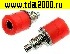 Разъём Z031 4mm Socket RED