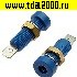 Разъём Z032 4mm Socket BLUE