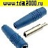 Разъём Z041 4mm Cable jack BLUE